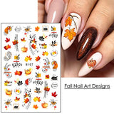 Fall Nail Art Stickers Decals Valentines Day Nail Decorations 3D Self-Adhesive Valentines Day Wedding Love Heart Lip Sticker Heart Color Red Lip Series Nail Sticker 12 Sheets (Fall)