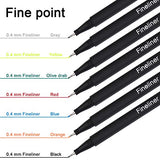 Dyvicl Fineliner Fine Point Pens, 100 Colors 0.4mm Fineliner Color Pen Set Fine Point Markers Fine Tip Drawing Pens for Bullet Journaling Writing Note Taking Calendar Agenda Adult Coloring