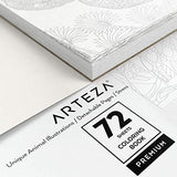 Arteza Watercolor Pencils and Coloring Book for Adult Bundle, Drawing Art Supplies for Artist, Hobby Painters & Beginners