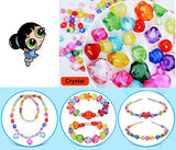 500 Pcs Mixed Shapes Multicolor Acrylic Beads with Box for DIY Kids Bracelets/Necklaces