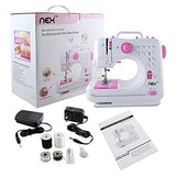 NEX HT-CS141W-M Sewing Machine with 12 Built-in Stitches Crafting Mending Machine Pink