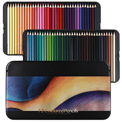 LNNMEI Colored Pencils Art Supplies 72 Premium Colored Coloring Pencils Set Oil based Color Pencils for Drawing, Sketching, Shading, Coloring Pencils for Adults, Beginners and Artists