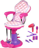 Click n' Play Doll Salon Chair and Accessories. Perfect For 18 inch American Girl Dolls