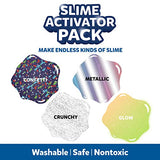 Elmer’s Slime Activator Variety Pack | Magical Liquid Glue Slime Activator, 5 Count, Makes Confetti, Glow In The Dark, Metallic, and Crunchy Slime