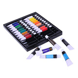 Acrylic Paint Set 24 Colors- Bonus 10 Acrylic Paint Brushes Included - Acrylic Paints for Artists -