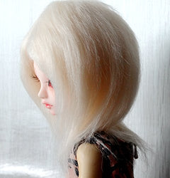 7-8" (18-19CM) BJD Doll Hair Wig For 1/4 LUTS-KID MSD DOC LATI-BLUE DZ Fur and Feather Hair