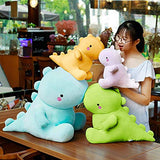 YUESUO Cute Stuffed Dinosaur Toy Plush Doll Soft Stuffed Animals Dino Plushies Soft Birthday Gifts for Kids Girls Boys (Yellow)