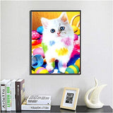 2 Packs of 5D Diamond Painting Kits, DIY Full Diamond Rhinestone Cross Stitch Embroidery, Used for Home Wall Decoration, Spotted Animals
