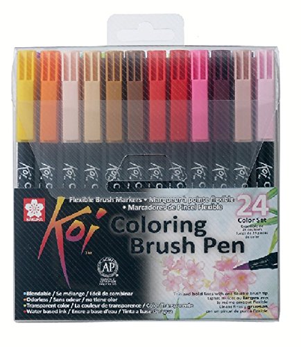 Shop Sakura Koi Coloring Brush Pen Set (24 Co at Artsy Sister.