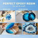 Craft Resin 1 Gallon Epoxy Resin Kit - Crystal Clear Epoxy Resin Kit & Hardener for DIY Art, Mold Casting, Jewelry Making, Coasters, Table Top, Countertop Coating - Food Safe, Heat & UV Resistant