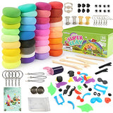 LotFancy Air Dry Clay Kit, 36 Colors Magic Modeling Clay for Kids Adults, Beginners, Accessories and Sculpting Tools, Air-Hardening, Non-Toxic, Soft and Lightweight