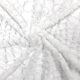 Faux Fur Fabric Short Pile 60" wide Sold By The Yard Shag Reptile Optic White