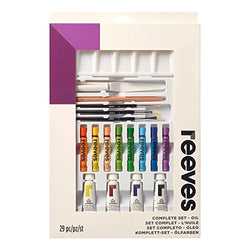 Reeves Oil Paint, Complete 29 Piece Set