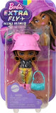 Barbie Extra Mini Minis Travel Doll with Safari Fashion, Animal Print Outfit and Styling Accessories, Barbie Extra Fly Small Doll