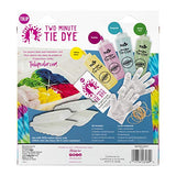 Tulip One-Step Tie-Dye Kit 43189 Fast & Easy Fabric Designs in 2 Minutes Includes Microwavable Containers & Techniques, 4 Vibrant Colors, Tropical Fruit Punch