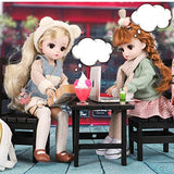 30cm Beautiful Princess Dollwith Clothes1/6 B J D Doll Cute and Delicate3 D Eyes Brown Hair New Toyfor Girls