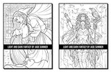 Light and Dark Fantasy: A Fantasy Coloring Book for Adults with Dragons, Fairies, Mermaids, Unicorns, Vampires, Witches, and More!