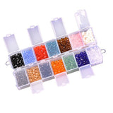 Bicone Crystal Beads Bulk Beaded-Wholease 4MM Czech Beads Mix Lot of 1400pcs Faceted Crystal