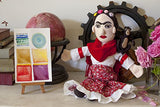 The Unemployed Philosophers Guild Frida Kahlo Little Thinker - 11" Plush Doll for Kids and Adults