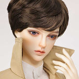 ZDLZDG 1/3 Handsome Boy BJD Doll 61.5cm Movable Ball Jointed Dolls Fullset with British Style Clothing Shoe Face Makeup, Resin Figure Model