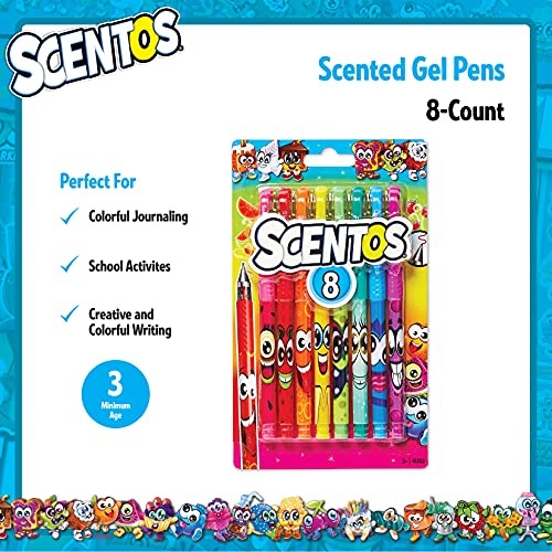 Scentos Fruity Scented Gel Ink Pens for Ages 3+ - Assorted Colorful Pens  for Journaling & Drawing - 30 Pack