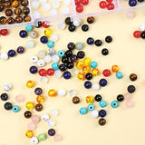 7 Chakra Beads,Assorted Round Nature Stone Beads for Jewelry Making Semi Precious Beads for DIY Bracelet Necklace Jewelry Making wi