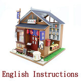 1:24 Cool Beans Boutique Miniature DIY Dollhouse Kit Wooden Japanese Izakaya Bar & Grill Bistro with Dust Cover (English Assembly Instructions) (Japanese Izakaya (Bar & Grill))