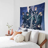 YEASHEER Attack on Titan Season 4 Poster Wall Hanging Tapestry Wall Art for Living Room Bedroom Dorm Decor in 60x51 Inches