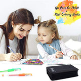 Gel Pens for Adult Coloring Books, 160 Pack Artist Colored Gel Marker with 40% More Ink, Bonus Black Case. Perfect for Kids Drawing Doodle Crafts Journaling Planner