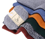 TEHETE Merino Wool Yarn for Knitting 3-Ply Soft Crochet Yarn (Ginger)