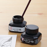 Kuretake Zig Cartoonist Ink 60ml Bottle - Black