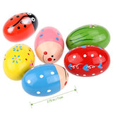 Bondream Set of 6 Lovely Pattern Egg Shaker Set Percussion Musical Maracas Eggs Child Kids Toys