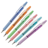 RSVP RT Pastel Barrel, Retractable Ballpoint Pen, (1.0mm) Med, Assorted Ink ( 6-Pk)