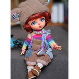 Children's Creative Toys 1/8 BJD Doll Full Set 15.8cm 6.22inch Jointed Dolls + Wig + Socks + Makeup + Shoes + Accessories Surprise Doll
