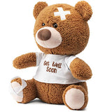 Prextex 12-Inch Get Well Soon Plush Bear - Soft Stuffed Tedd Bear