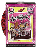 LOL Surprise OMG Remix Rock Ferocious Fashion Doll with 15 Surprises Including Bass Guitar, Outfit, Shoes, Hair Brush, Doll Stand, Lyric Magazine, and Record Player Package - for Girls Ages 4+