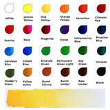 Watercolor Paint Set in Tubes - 24 Exciting Colors from a Local Artist to You; These Premium Watercolors are Non-Toxic, Pigment Rich, Fade-Proof & Easy to Clean; Great for Kids & Professional Artists
