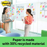 Post-it Super Sticky Easel Pad, 25 x 30 Inches, 30 Sheets/Pad, 6 Pads (559RP-VAD6), Large White Recycled Premium Self Stick Flip Chart Paper, Super Sticking Power