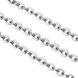 Outus 33 Feet Stainless Steel DIY Link Chain Necklaces with 20 Lobster Clasps and 30 Jump Rings for