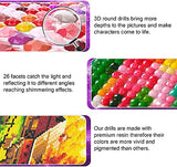 6 Pack Diamond Painting Kits for Kids,5D DIY Diamond Art Painting for Adults Round Full Drill,Gem Art Kits Crystal Dots Bead,Anime Diamond Arts & Crafts for Beginners,Home Wall Decor 9.8x13.8 Inch