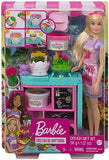 Barbie Florist Playset with 12-in Blonde Doll, Flower-Making Station, 3 Dough Colors, Mold, 2 Vases Teddy Bear, Great Gift for Ages 3 Years Old Up