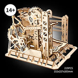 ROBOTIME 3D Puzzle Engineering Toys STEM Learning Kits Wooden Laser-Cut Model Kit Best Mechanical Gears Toy Gifts