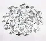 Yueton 100 Gram (Approx 80pcs) Assorted DIY Antique Charms Pendant for Crafting, Jewelry Making