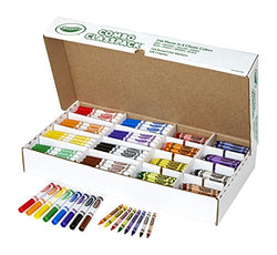 Crayola Bulk Markers and Crayons, 256 Count Classpack