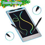 LCD Writing Tablet for Kids Colorful Screen Doodle Board - 10 Inch Erasable Electronic Painting Pads - Drawing Tablet - Blue ,Toddler Boy and Girl Learning Toys Gift for 3 4 5 6 Years Old