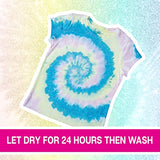 Tulip One-Step Tie-Dye Kit Easy Techniques for Sparkly Designs on Clothes, Shirts, Shoes, Pastel Dye Colors DIY Activity & Gift Idea for Girls, Glitter