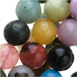 UnCommon Artistry Natural Gemstone Loose Bead Mix Round Beads 8mm (50pcs)