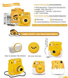 Nishow Fujifilm instax Mini 9 Instant Film Camera Polaroid for Ideal Gift Set - Gudetama Yellow Egg(Global Limited Release) Unique Silicone Lens Protection Cap and Silicone Eggshell Base