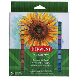 Derwent Academy Pastels, Soft, 24 Pack (98216)