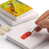Tosnail 3" x 3" Mini Canvas & 3" x 5" Easel Set Painting Craft Drawing Art Decoration - 12 pcs